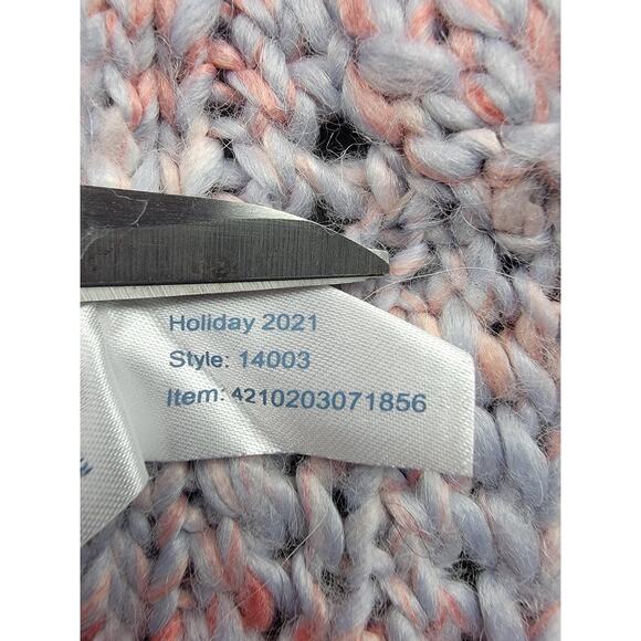 Marine Layer Cardigan Sweater Womens XS Purple Chunky Knit Pockets Wool Alpaca - Picture 7 of 13